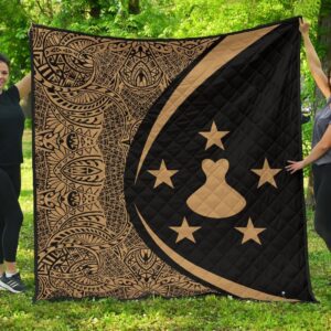 Austral Islands Flag Polynesian Premium Quilt  Circle Style  02 J2  Quilt